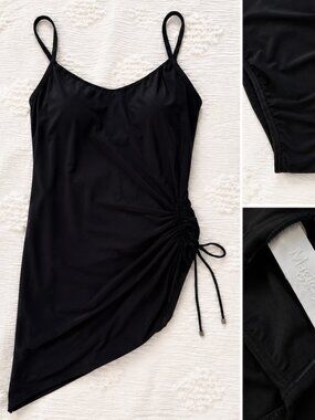 Miraclesuit Black Slimming One Piece Swimsuit Size 10